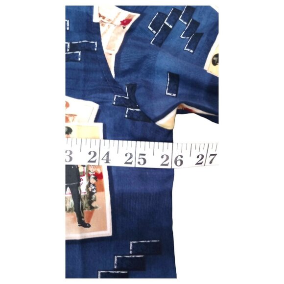 VTG Saturday Evening Post Shirt Mens XLT 17/17.5 Button Up Cotton Police Novelty - Picture 10 of 12